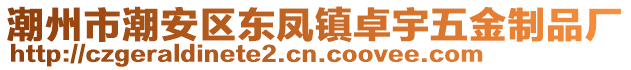 潮州市潮安區(qū)東鳳鎮(zhèn)卓宇五金制品廠