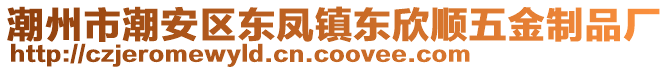 潮州市潮安區東鳳鎮東欣順五金制品廠