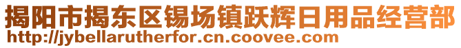 揭陽市揭東區(qū)錫場鎮(zhèn)躍輝日用品經(jīng)營部