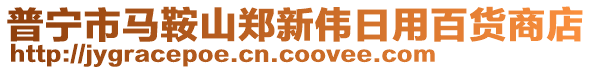 普寧市馬鞍山鄭新偉日用百貨商店