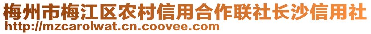 梅州市梅江區農村信用合作聯社長沙信用社