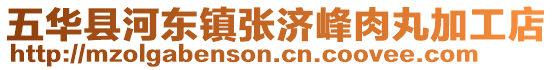 五華縣河?xùn)|鎮(zhèn)張濟(jì)峰肉丸加工店