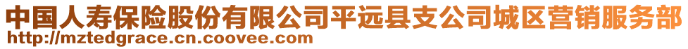 中國人壽保險股份有限公司平遠縣支公司城區(qū)營銷服務(wù)部