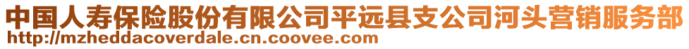 中國人壽保險股份有限公司平遠(yuǎn)縣支公司河頭營銷服務(wù)部