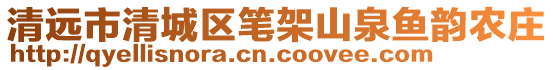 清遠(yuǎn)市清城區(qū)筆架山泉魚韻農(nóng)莊