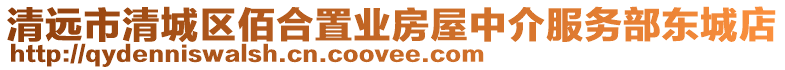 清遠市清城區佰合置業房屋中介服務部東城店
