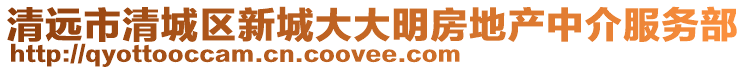 清遠(yuǎn)市清城區(qū)新城大大明房地產(chǎn)中介服務(wù)部
