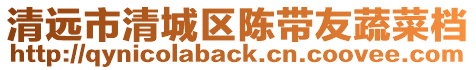 清遠市清城區(qū)陳帶友蔬菜檔