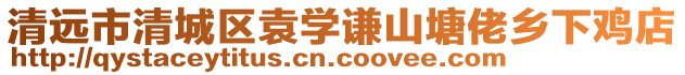 清遠市清城區(qū)袁學(xué)謙山塘佬鄉(xiāng)下雞店