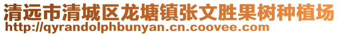 清遠市清城區龍塘鎮張文勝果樹種植場