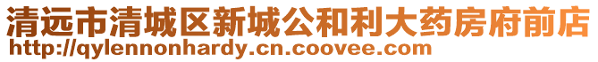 清遠市清城區新城公和利大藥房府前店