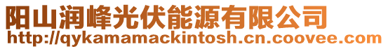 陽山潤峰光伏能源有限公司