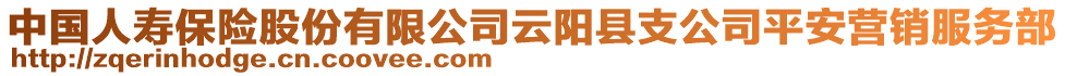 中國人壽保險股份有限公司云陽縣支公司平安營銷服務(wù)部