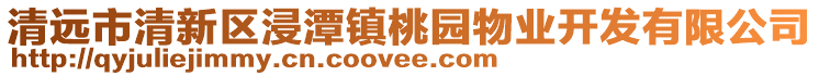 清遠(yuǎn)市清新區(qū)浸潭鎮(zhèn)桃園物業(yè)開發(fā)有限公司