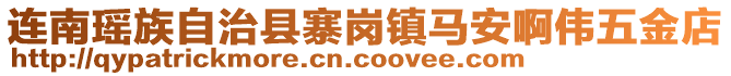 連南瑤族自治縣寨崗鎮(zhèn)馬安啊偉五金店