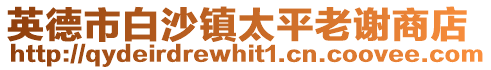 英德市白沙鎮(zhèn)太平老謝商店
