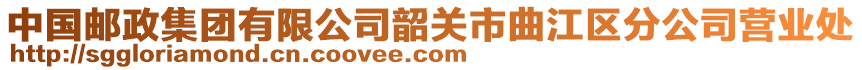 中國郵政集團有限公司韶關(guān)市曲江區(qū)分公司營業(yè)處