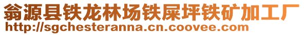 翁源縣鐵龍林場鐵屎坪鐵礦加工廠