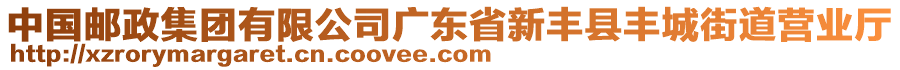 中國郵政集團有限公司廣東省新豐縣豐城街道營業(yè)廳