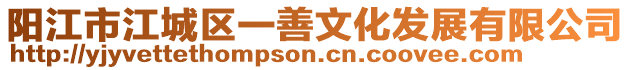 陽江市江城區(qū)一善文化發(fā)展有限公司