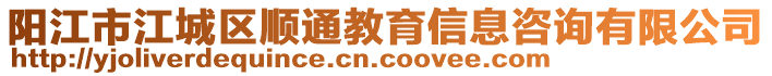 陽江市江城區(qū)順通教育信息咨詢有限公司