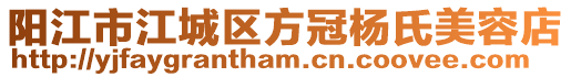 陽江市江城區(qū)方冠楊氏美容店