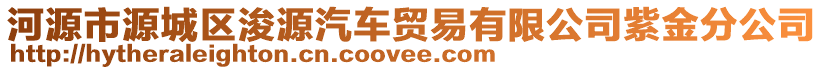 河源市源城區浚源汽車貿易有限公司紫金分公司