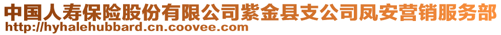 中國人壽保險股份有限公司紫金縣支公司鳳安營銷服務部