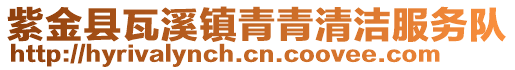 紫金县瓦溪镇青青清洁服务队