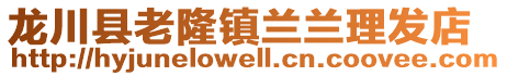 龍川縣老隆鎮蘭蘭理發店