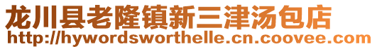 龍川縣老隆鎮新三津湯包店