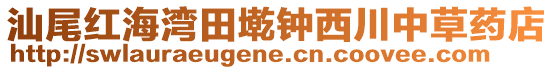 汕尾紅海灣田墘鐘西川中草藥店