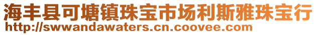 海豐縣可塘鎮(zhèn)珠寶市場利斯雅珠寶行