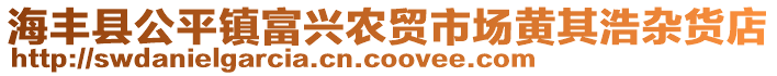 海豐縣公平鎮(zhèn)富興農(nóng)貿(mào)市場黃其浩雜貨店