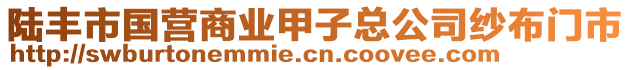 陆丰市国营商业甲子总公司纱布门市