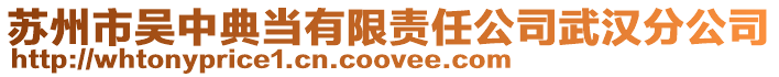蘇州市吳中典當有限責任公司武漢分公司