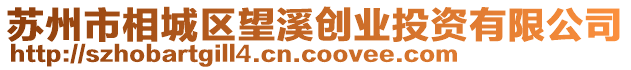 蘇州市相城區(qū)望溪?jiǎng)?chuàng)業(yè)投資有限公司