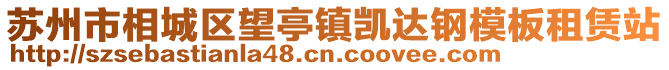 蘇州市相城區(qū)望亭鎮(zhèn)凱達(dá)鋼模板租賃站