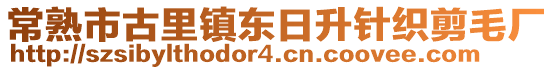 常熟市古里鎮(zhèn)東日升針織剪毛廠