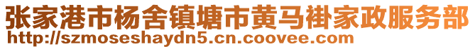 張家港市楊舍鎮塘市黃馬褂家政服務部