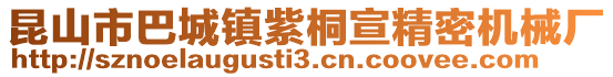 昆山市巴城鎮紫桐宣精密機械廠