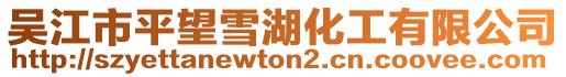 吳江市平望雪湖化工有限公司