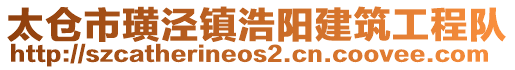 太倉市璜涇鎮(zhèn)浩陽建筑工程隊(duì)