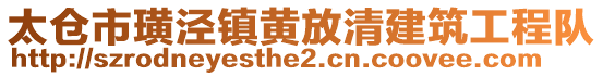 太倉市璜涇鎮黃放清建筑工程隊