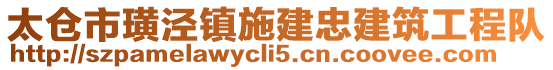 太倉(cāng)市璜涇鎮(zhèn)施建忠建筑工程隊(duì)