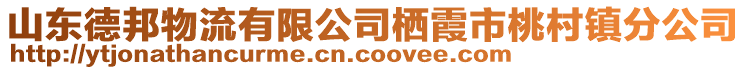 山東德邦物流有限公司棲霞市桃村鎮(zhèn)分公司