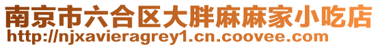 南京市六合區(qū)大胖麻麻家小吃店