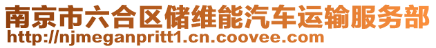 南京市六合區(qū)儲維能汽車運輸服務(wù)部