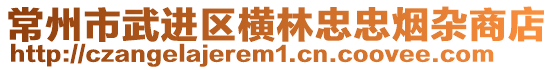 常州市武進(jìn)區(qū)橫林忠忠煙雜商店
