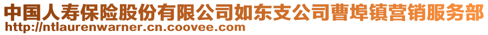 中國人壽保險股份有限公司如東支公司曹埠鎮(zhèn)營銷服務(wù)部